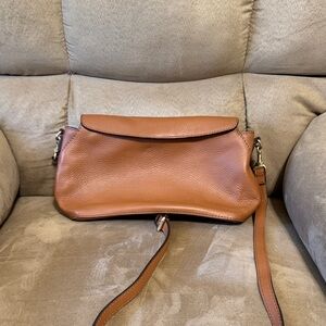 Elegant Brown Leather Shoulder Bag